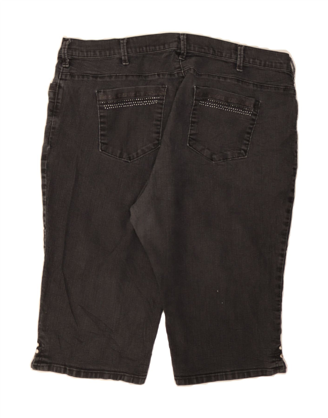 LEE Womens Classic Fit Bermuda Denim Shorts US 22 3XL W44 Grey Cotton Vintage Lee and Second-Hand Lee from Messina Hembry 
