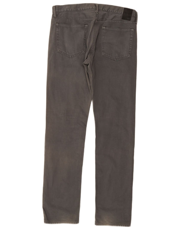 Calça masculina reta casual Gap W34 L34 algodão cinza