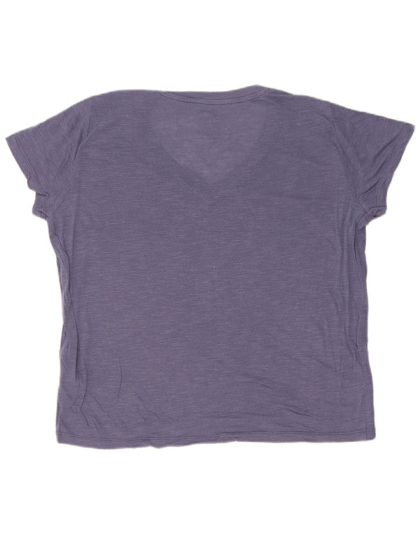 Lee Womens Regular Fit Camiseta Top Reino Unido 16 Grande Lyocell Azul