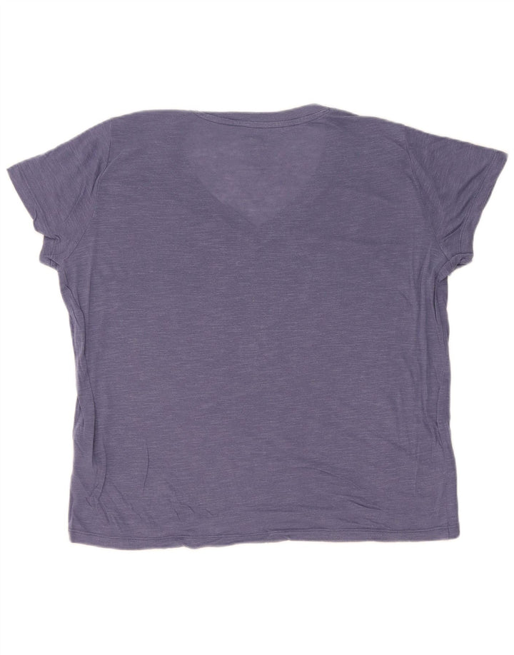 Lee Womens Regular Fit Camiseta Top Reino Unido 16 Grande Lyocell Azul