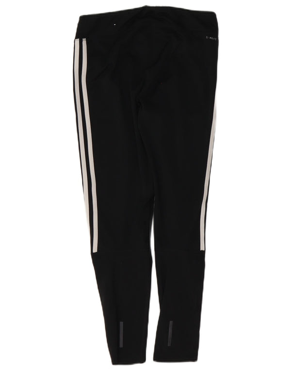 Adidas Womens Crop Leggings UK 12/14 Médio Preto Poliéster Esportes