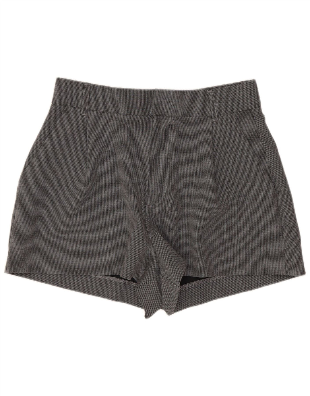 Calça feminina cintura alta Zara médio W28 cinza houndstooth