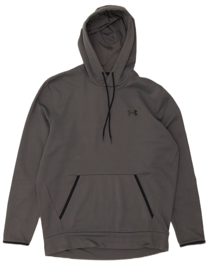 UNDER ARMOUR Suéter masculino com capuz cinza médio poliéster