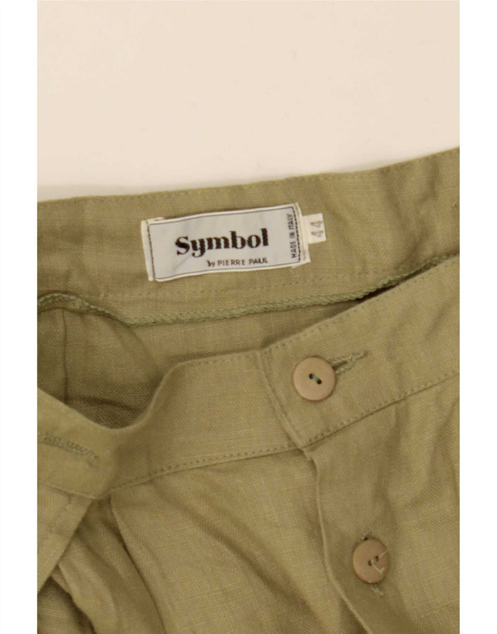 Saia cargo feminina vintage IT 44 médio W26 cáqui