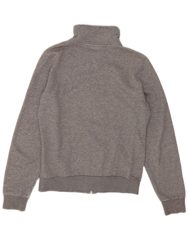 Puma Womens Tracksuit Top Jacket UK 10 Pequeno Algodão Cinza