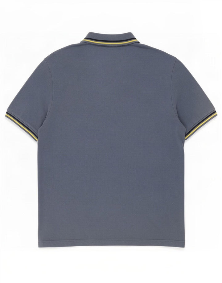 Camisa polo masculina Kappa grande algodão azul