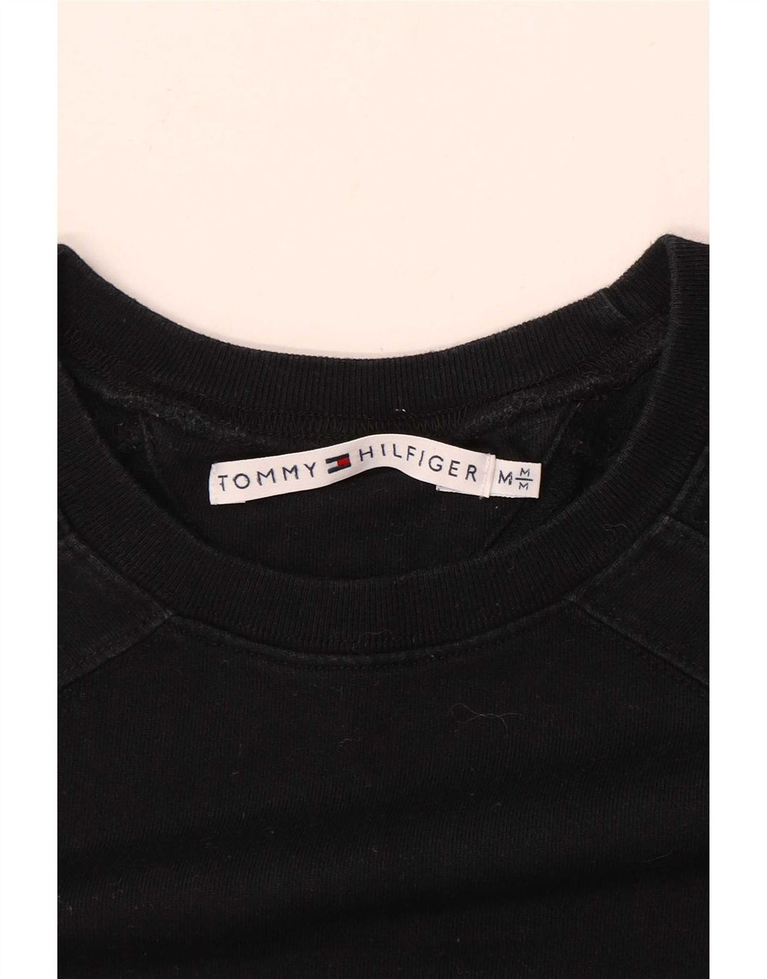 Tommy Hilfiger moletom feminino jumper UK 12 médio preto