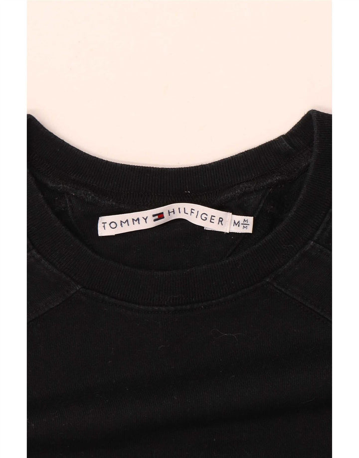 Tommy Hilfiger moletom feminino jumper UK 12 médio preto