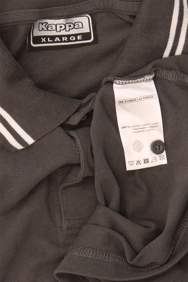 Camisa polo masculina KAPPA XL cinza algodão