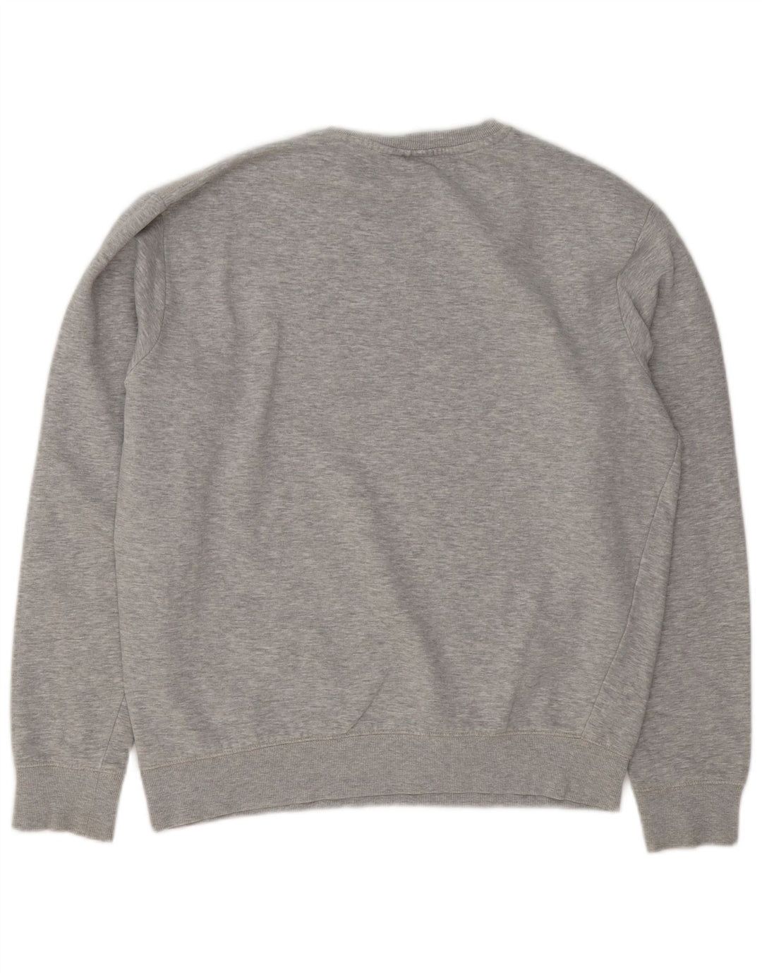 Fila moletom gráfico masculino jumper grande algodão manchado cinza