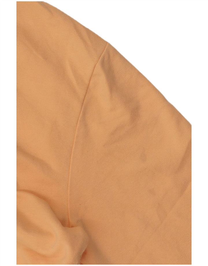 Fila moletom feminino oversized jumper UK 10 pequeno algodão laranja