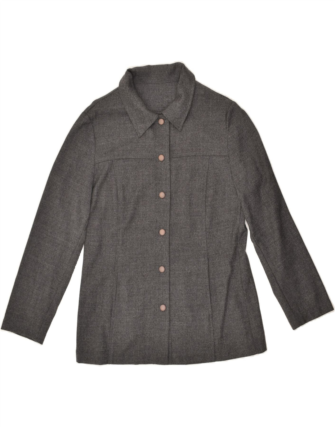 VINTAGE Womens Shirt UK 14 Large Grey | Vintage Vintage | Thrift | Second-Hand Vintage | Used Clothing | Messina Hembry 
