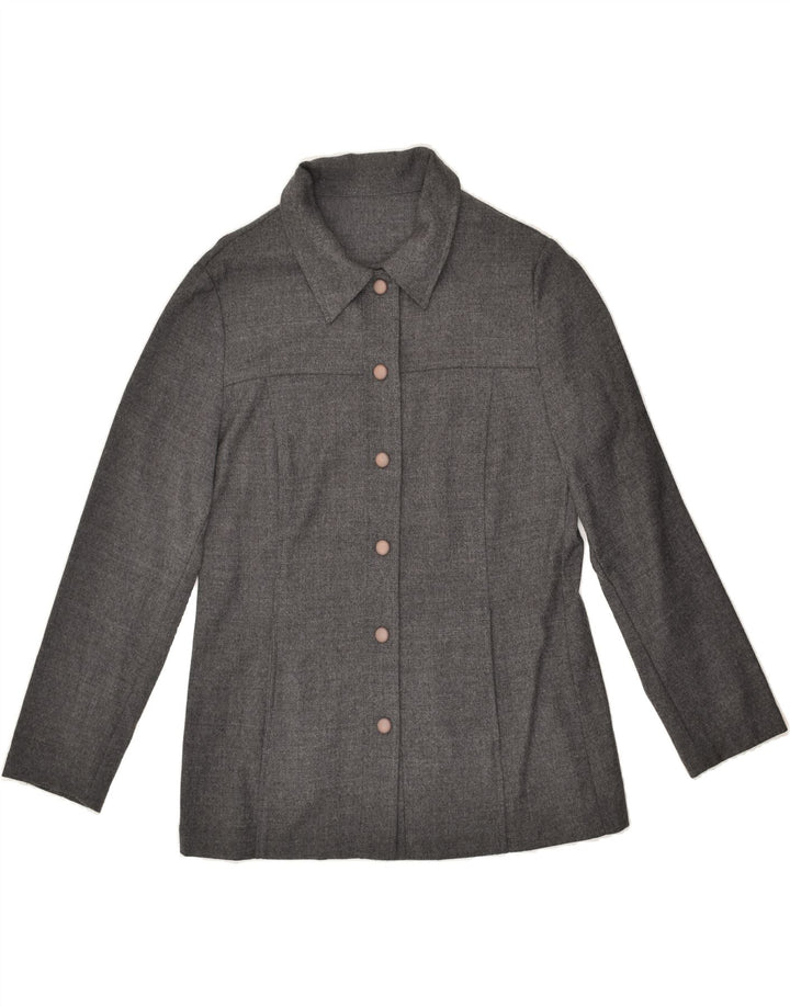 VINTAGE Womens Shirt UK 14 Large Grey | Vintage Vintage | Thrift | Second-Hand Vintage | Used Clothing | Messina Hembry 