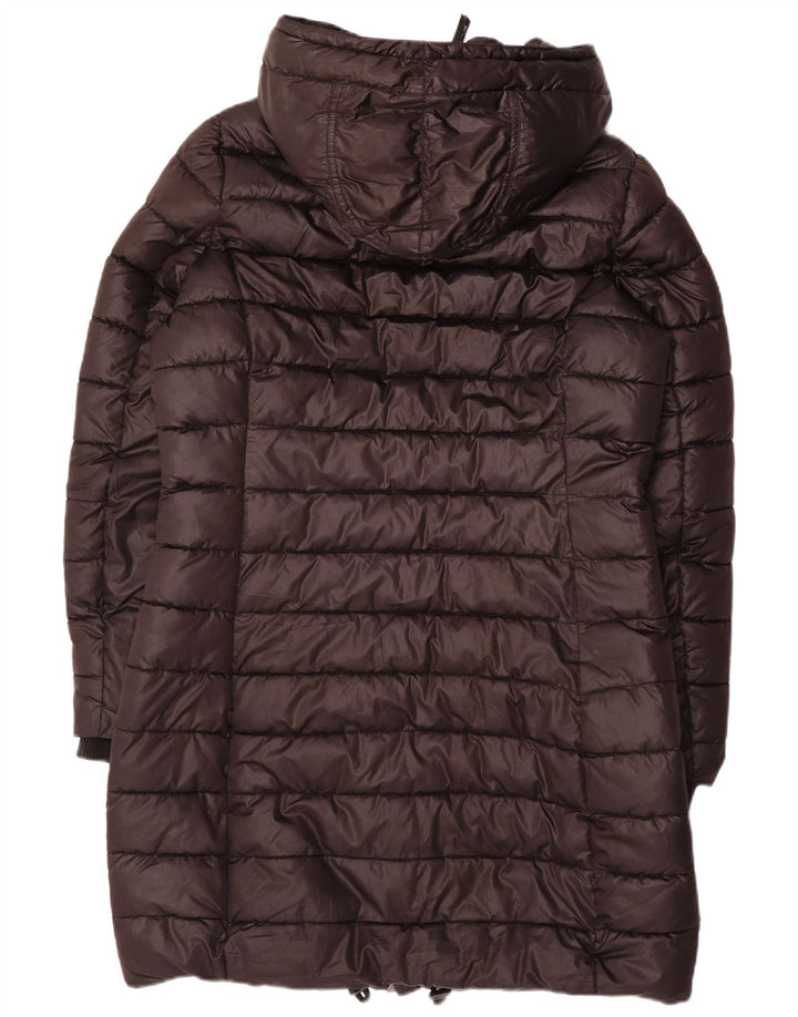Casaco acolchoado com capuz feminino G-STAR UK 16 grande poliéster preto