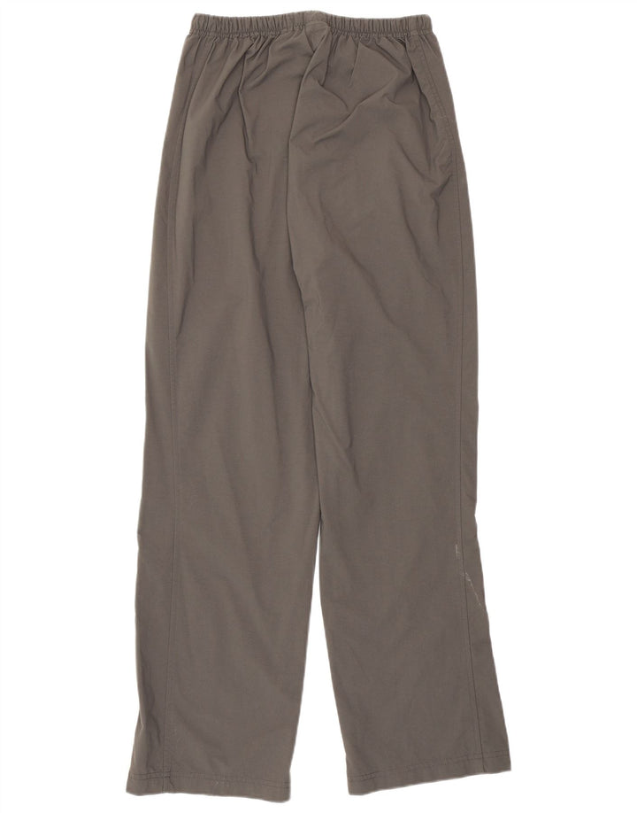 Calça reta feminina Nike UK 8/10 pequena W26 L29 cinza poliéster