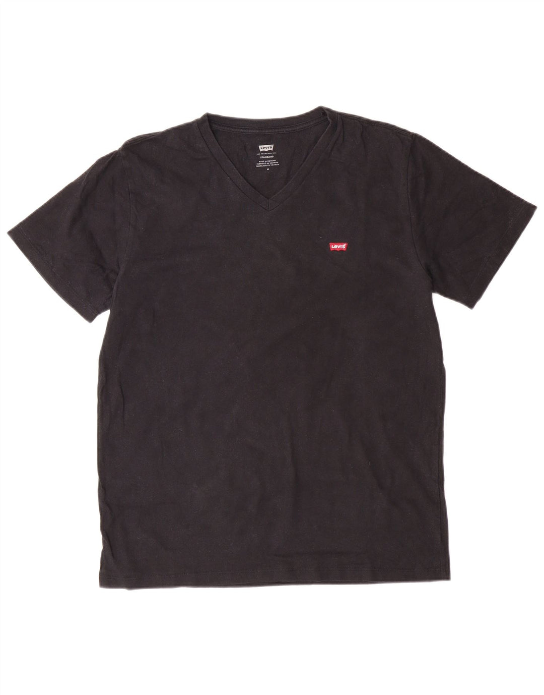 Camiseta masculina padrão LEVI'S Top médio de algodão preto