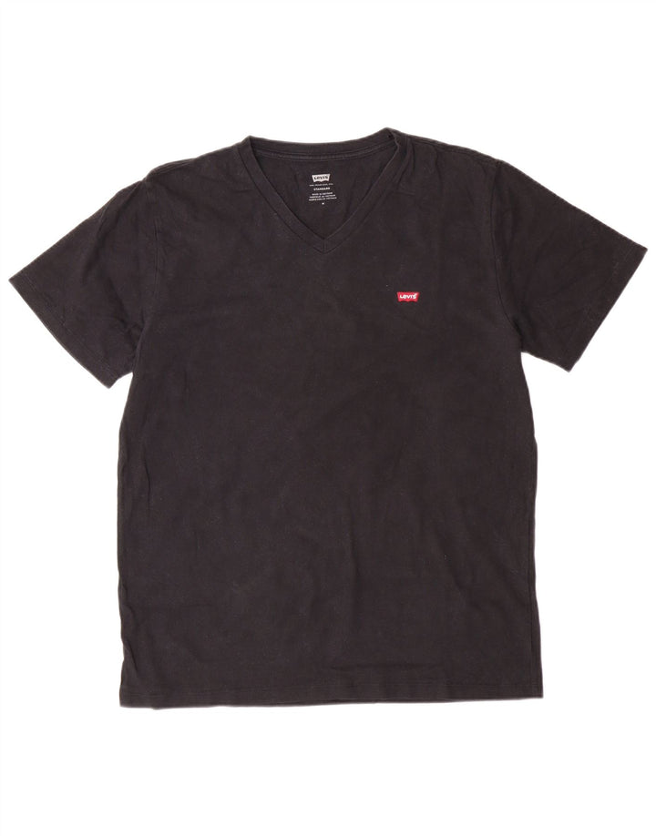 Camiseta masculina padrão LEVI'S Top médio de algodão preto