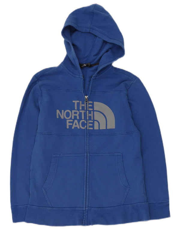 Suéter com capuz gráfico com zíper THE NORTH FACE para meninos 10-11 anos azul médio