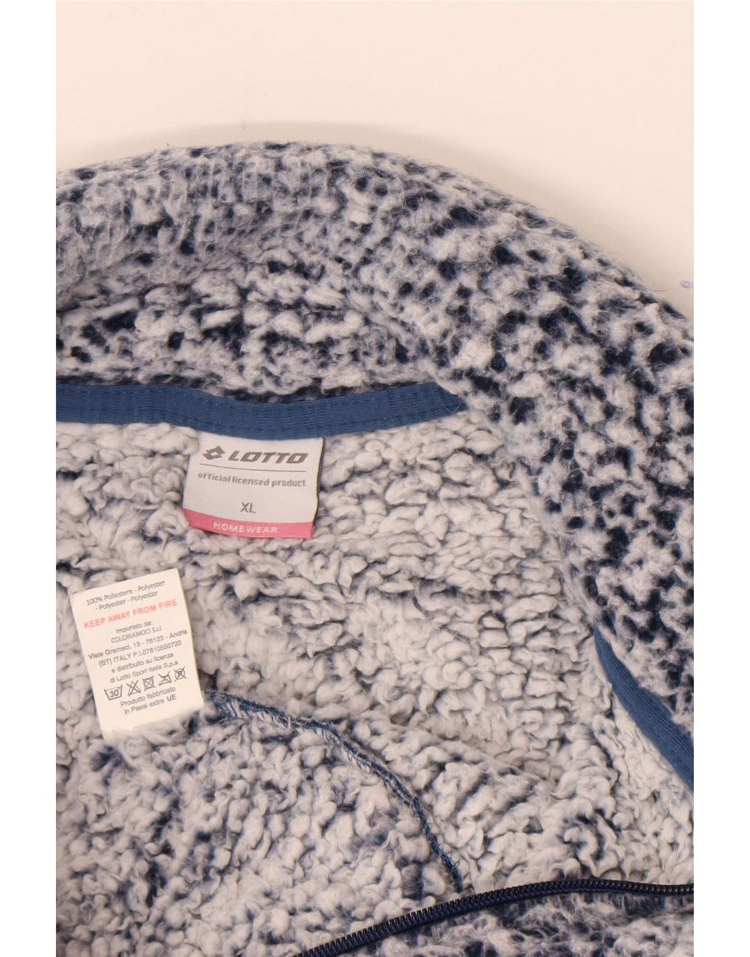 Jaqueta de lã feminina Lotto UK 18 XL azul poliéster