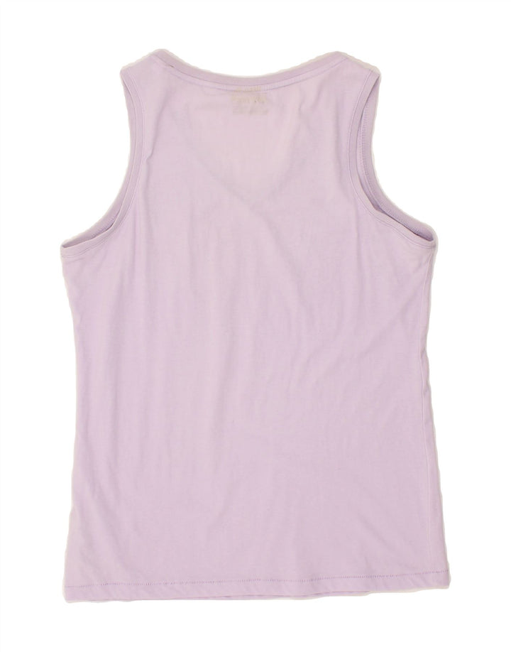 LOTTO Womens Vest Top UK 18 XL Purple Cotton Vintage Lotto and Second-Hand Lotto from Messina Hembry 