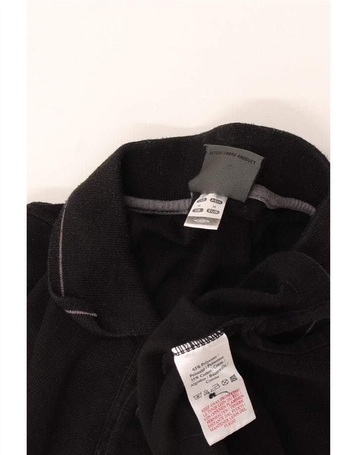 Camisa polo masculina Umbro médio algodão preto