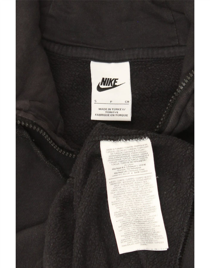 Suéter Nike Masculino Zip com Capuz Pequeno Algodão Preto