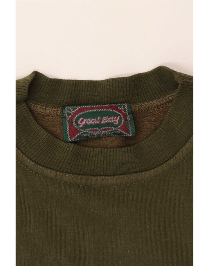 Suéter gráfico masculino Great Bay com capuz XL cáqui