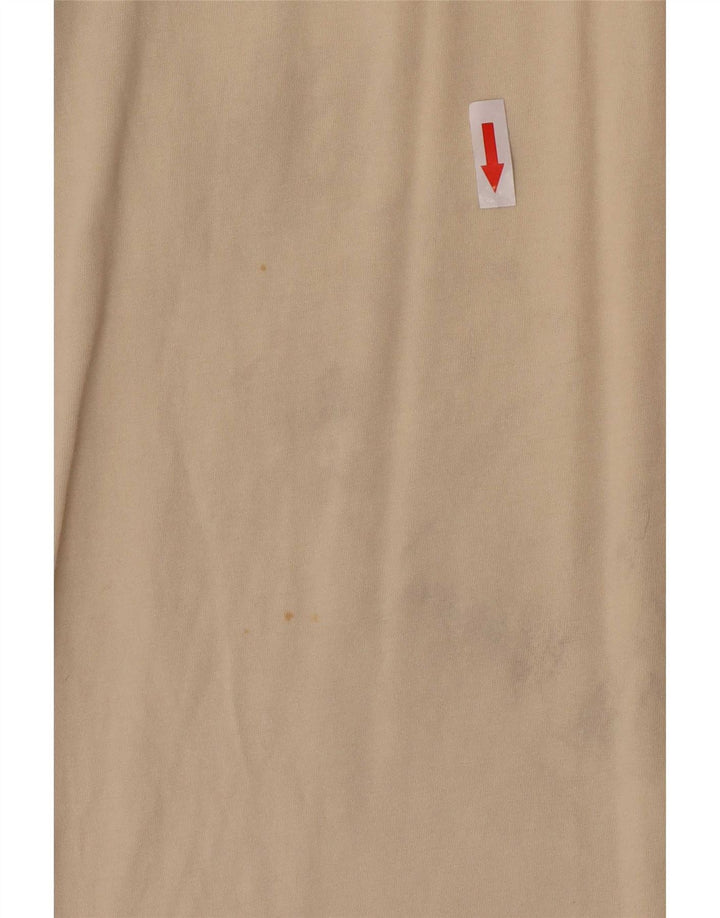 Camiseta masculina Kappa Top pequeno algodão colorblock bege