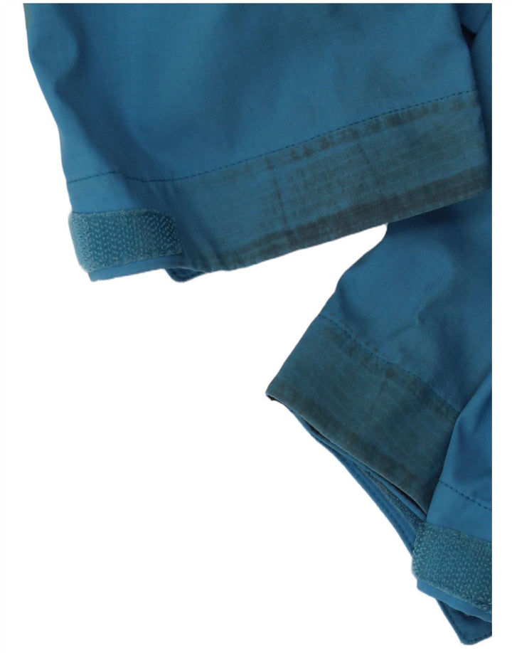 Jaqueta de chuva masculina Patagonia com capuz UK 38 nylon azul médio