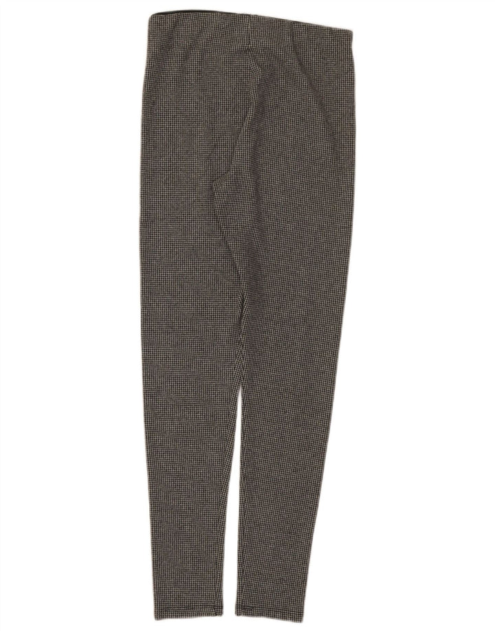 Leggings femininos ZARA UK 14 cinza médio Houndstooth