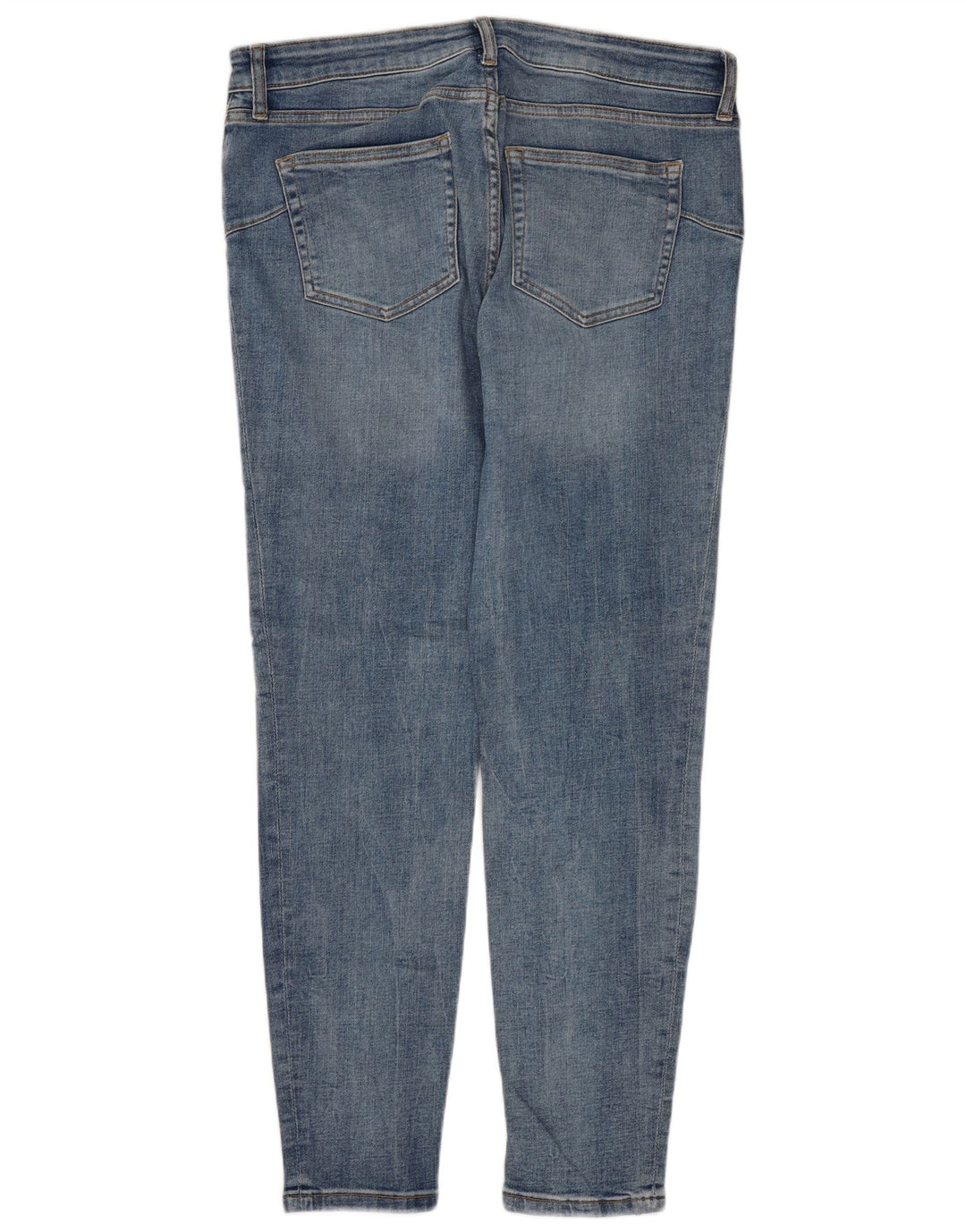 ZARA Jeans Slim Feminino EU 42 Grande W32 L28 Azul