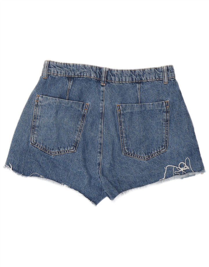 Calça jeans feminina cintura alta Zara médio W28 azul
