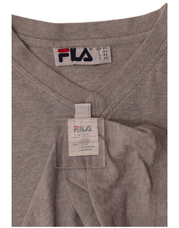 Camiseta masculina Fila XS algodão cinza
