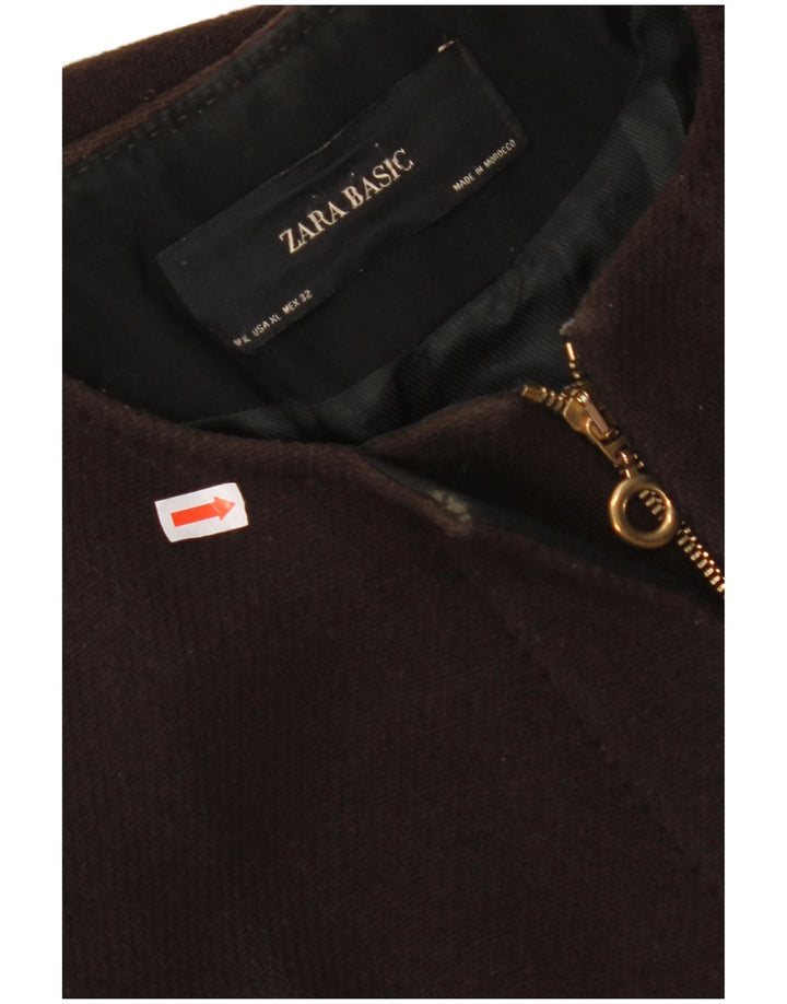 Sobretudo feminino ZARA UK 18 XL marrom