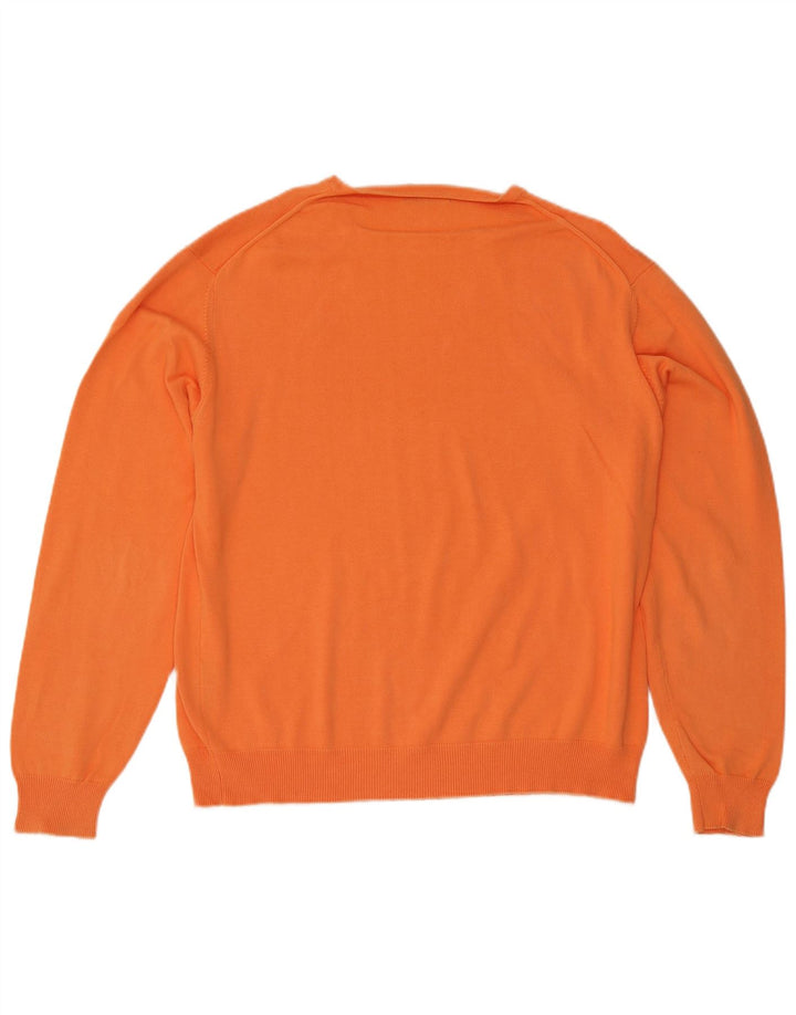 Suéter masculino Kappa com gola redonda XL laranja algodão