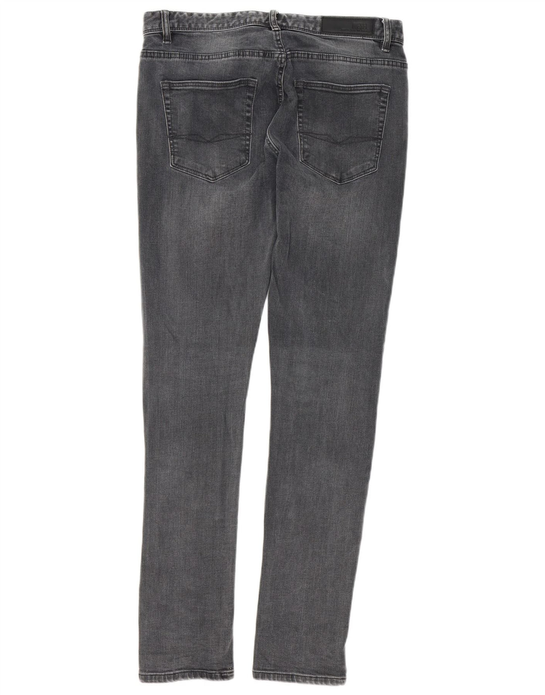 Diesel Mens Sleenker Slim Jeans W32 L32 Cinza Algodão