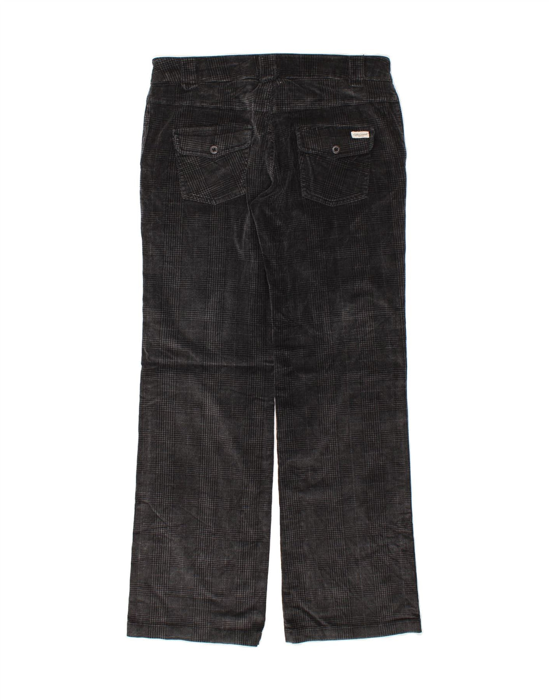 WOOLRICH Mens Straight Chino Trousers W31 L32 Grey Check Cotton Vintage Woolrich and Second-Hand Woolrich from Messina Hembry 