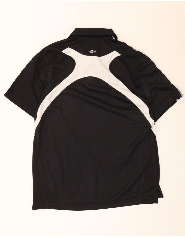 Adidas Mens Clima 365 Polo Shirt Medium Black Colourblock Poliéster