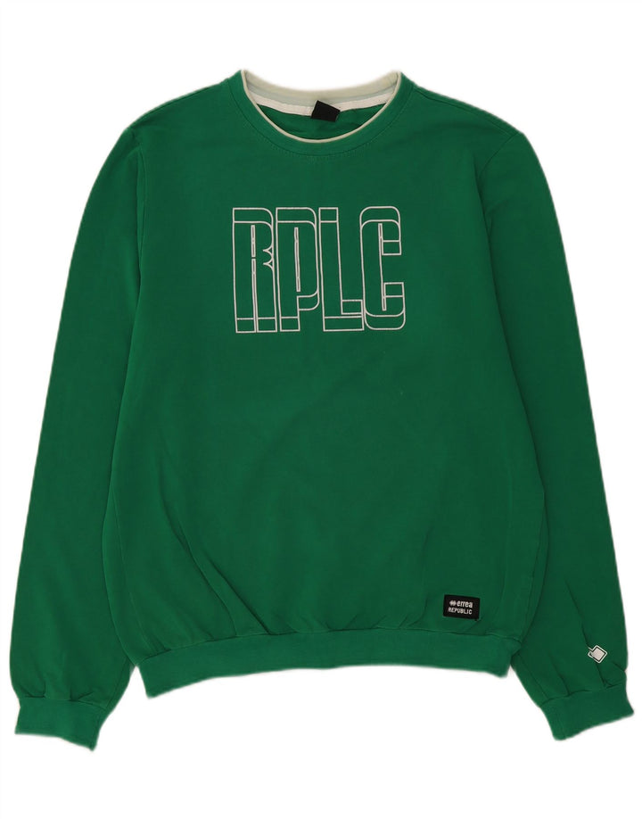 ERREA Moletom gráfico masculino Jumper XL algodão verde
