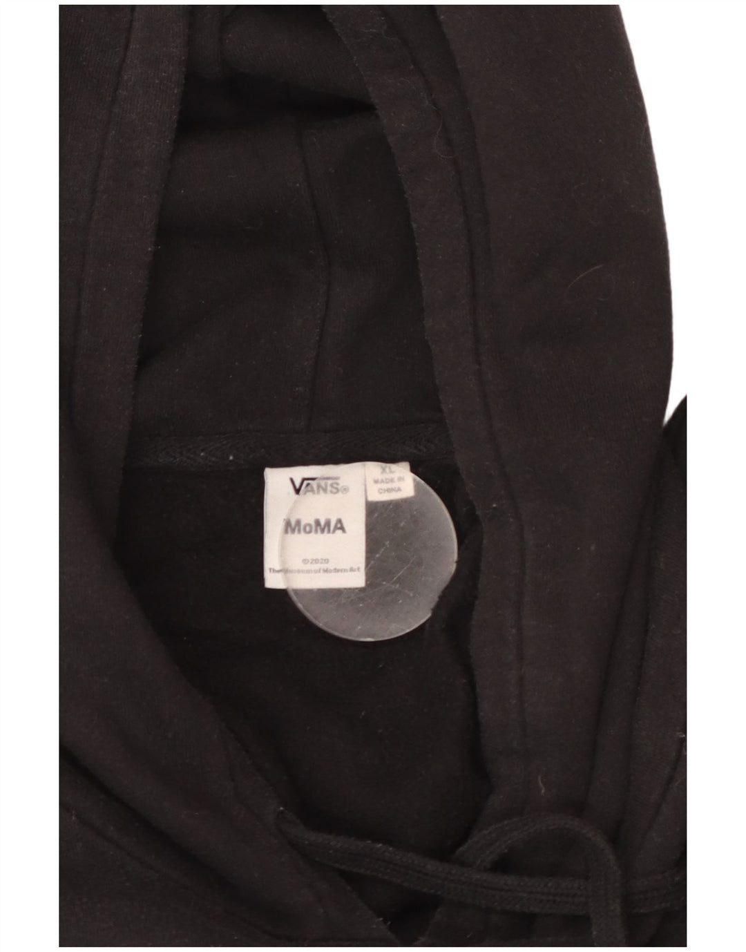 VANS masculino gráfico moletom com capuz XL preto algodão