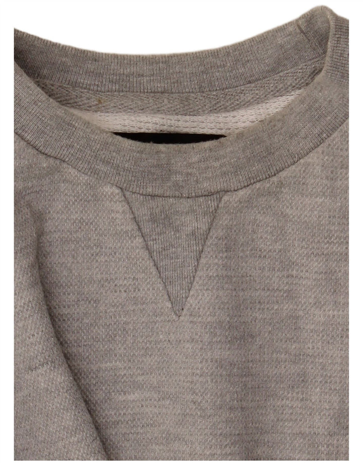 Zara Moletom Masculino Jumper Grande Algodão Cinza