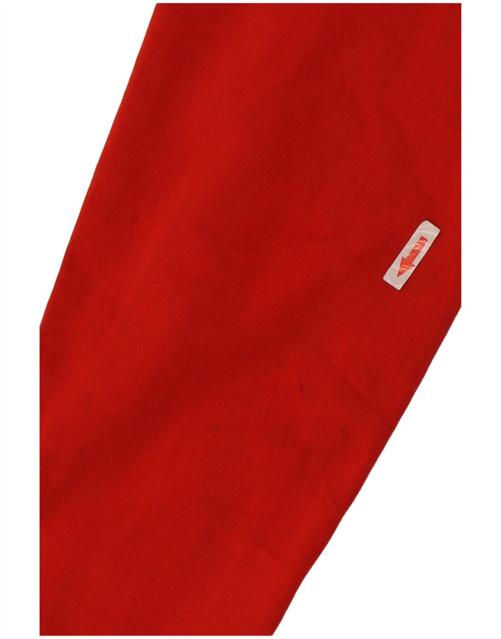 Calça casual feminina Marks & Spencer UK 14 médio W30 L31 vermelha