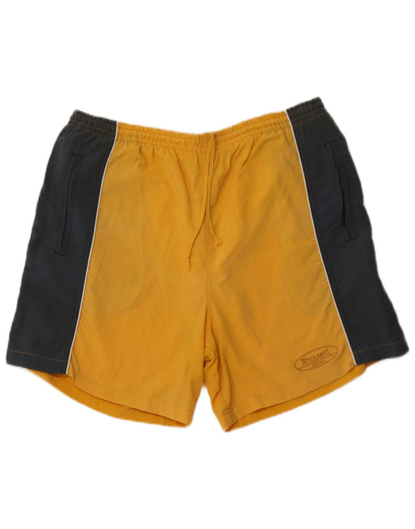 Shorts de natação masculino RUSSELL ATLÉTICO XL amarelo colorblock nylon