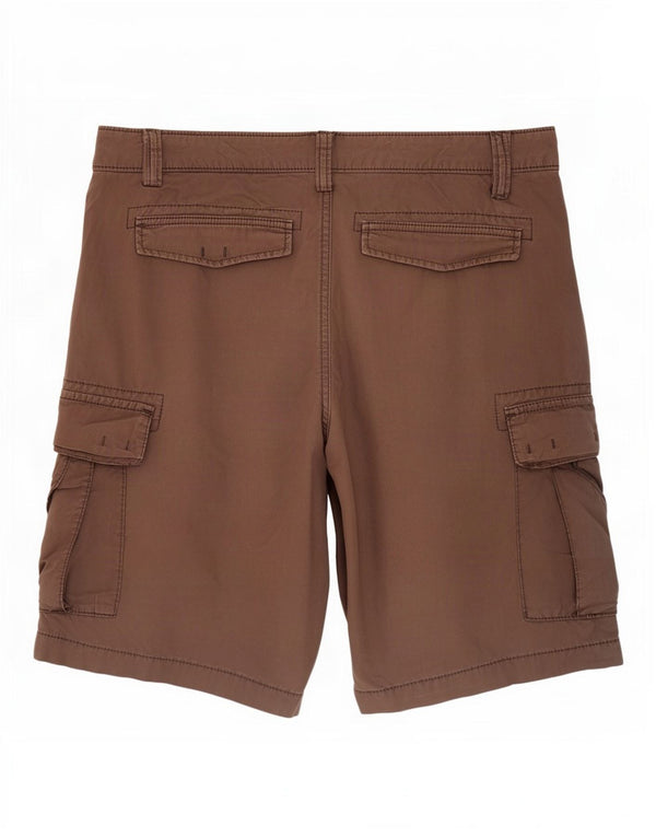 Napapijri Mens Cargo Shorts Médio W30 Algodão Marrom