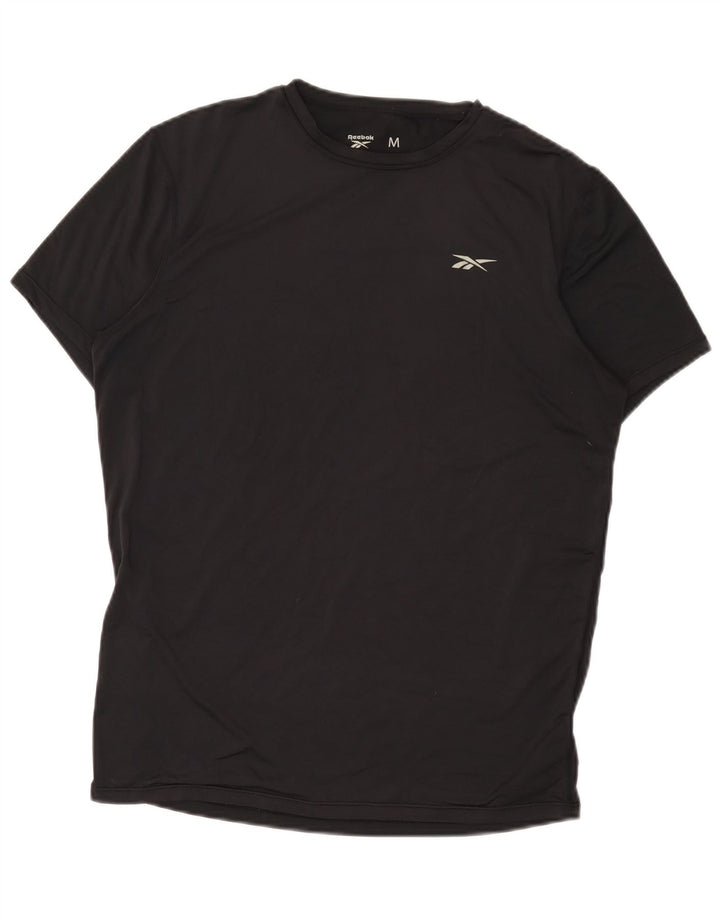 Camiseta masculina Reebok Top médio preto poliéster
