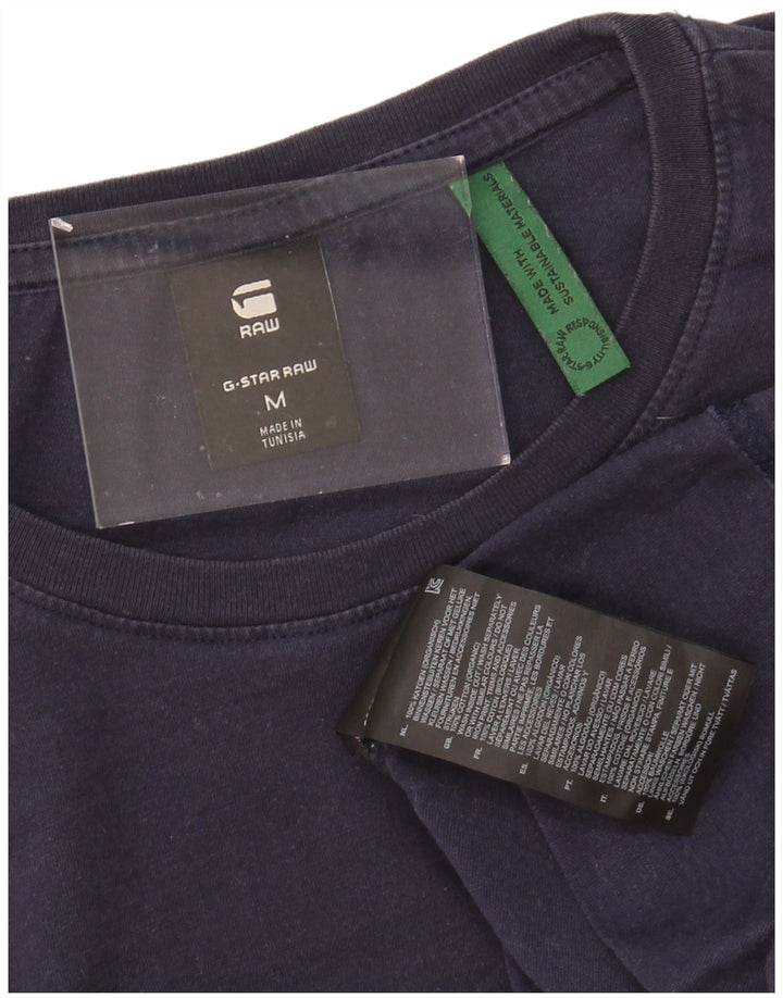Camiseta masculina G-STAR Top médio algodão azul marinho