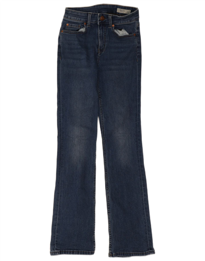 Marks & Spencer Feminino Eva Bootcut Jeans Reino Unido 8 Pequeno W24 L29 Azul Marinho