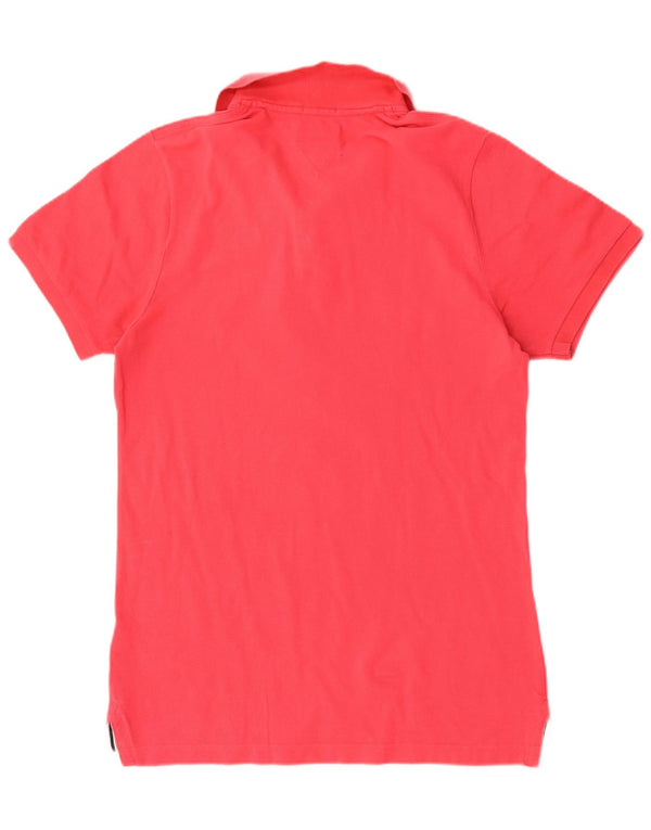 Camisa polo masculina Tommy Hilfiger grande algodão rosa