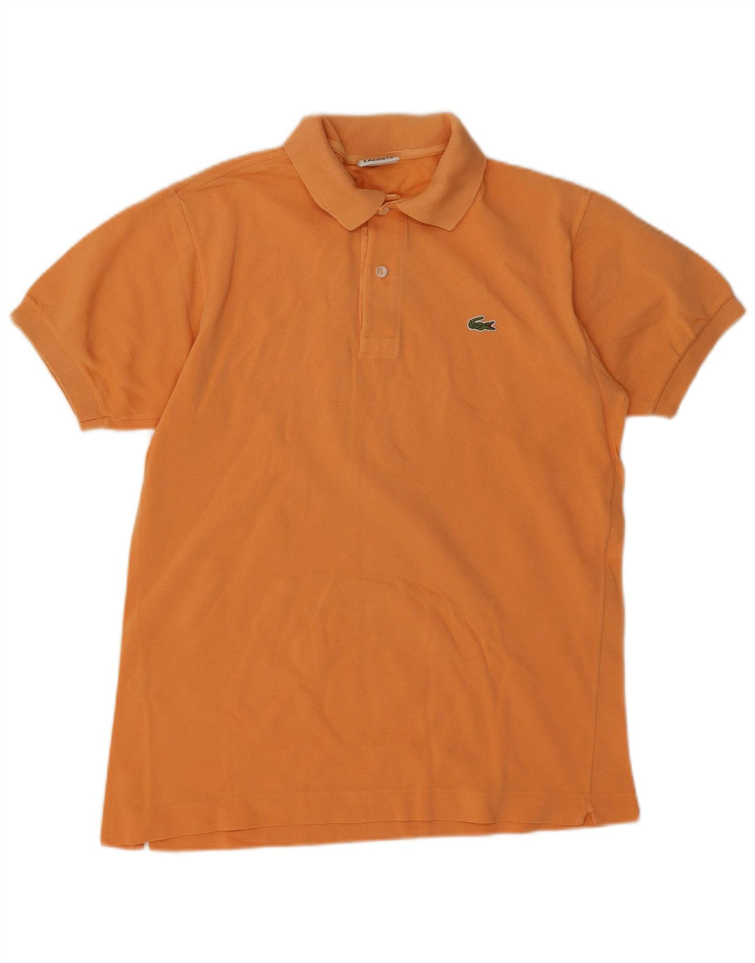 Camisa polo masculina Lacoste tamanho 3 pequeno algodão laranja