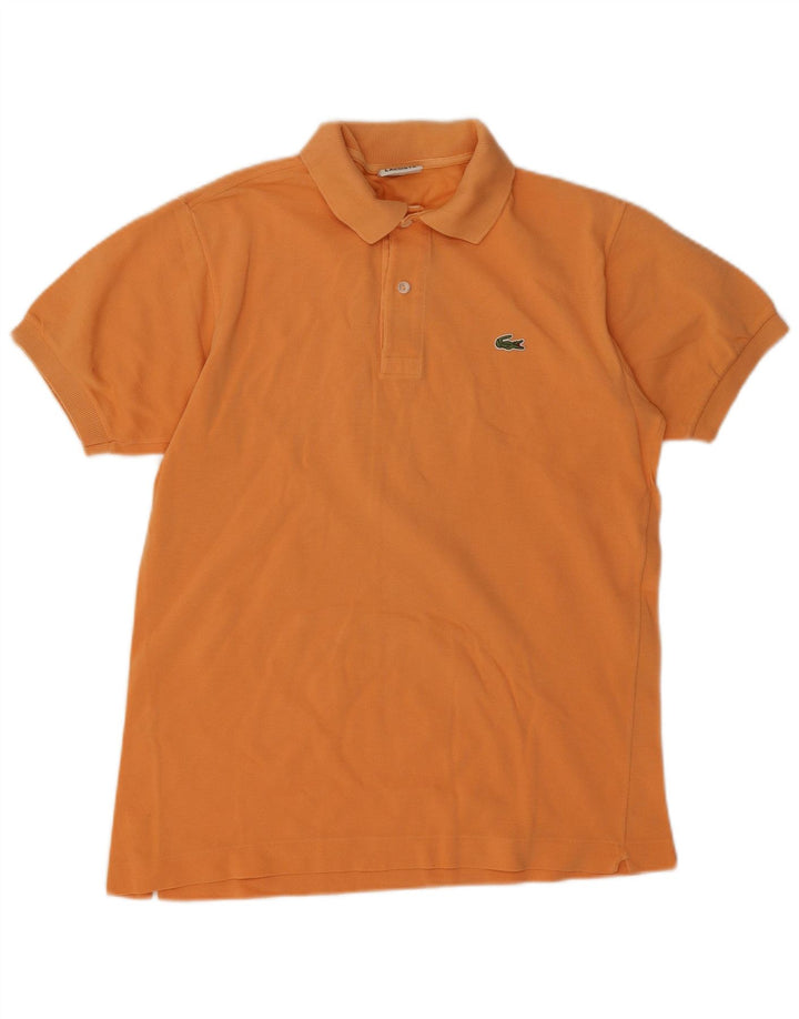 Camisa polo masculina Lacoste tamanho 3 pequeno algodão laranja